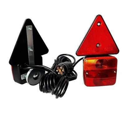 Kit lampi remorca 100x90,(tipLT70), cablu 7.5m, cu triunghi, cu magnet L1070-Z