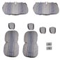 Set huse auto stofa, universale, negru, alb cu albastru, Dealiz Set huse auto stofa, universale, negru, alb cu albastru, Dealiz