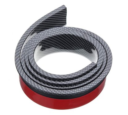 Cheder ornament protectie aripa, 30x7mm, tip L, carbon, set 4 bucati x 1.6m, FS-7013