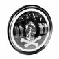 Far universal LED, fi17.8cm, 9-36V, 60W, 5500lm, cu faza lunga, scurta, pozitie alba DRL, semnalizare si modul intermitent RGB c Far universal LED, fi17.8cm, 9-36V, 60W, 5500lm, cu faza lunga, scurta, pozitie alba DRL, semnalizare si modul intermitent RGB c