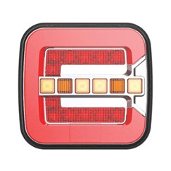 Lampa stop 110x102, 3 functii, LED, RCL-08-LP, 02373 Amio