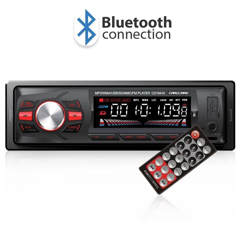 MP3 player cu bluetooth, 4x50W, USB si card, cu telecomanda, Carguard CD164 MP3 player cu bluetooth, 4x50W, USB si card, cu telecomanda, Carguard CD164
