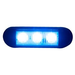 Proiector stroboscopic, LED, girofar grila, 12-24V, 96x28, albastru, LDO 2676 Horpol