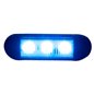 Proiector stroboscopic, LED, girofar grila, 12-24V, 96x28, albastru, LDO 2676 Horpol