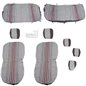 Set huse auto, stofa, Dacia Logan, 5 locuri, 2 cu 3, negru cu dungi rosii, Dealiz Set huse auto, stofa, Dacia Logan, 5 locuri, 2 cu 3, negru cu dungi rosii, Dealiz