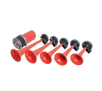 Claxon 12V, 5 pipe, cu compresor 6155 Automax