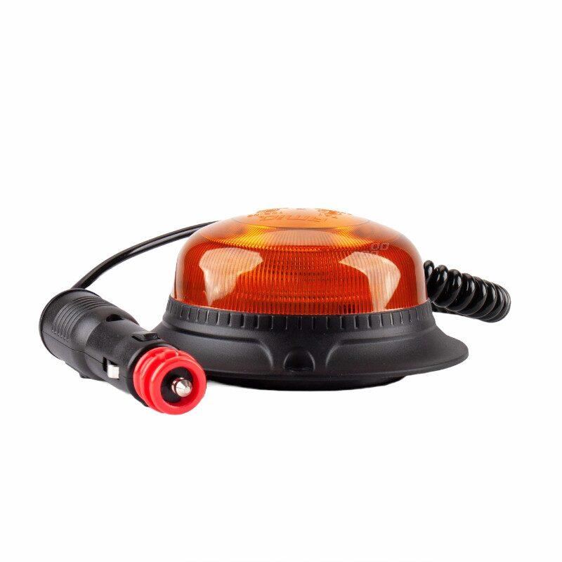 Girofar 12-24V h64, 18 LED-uri, 15W, cu magnet sau 3 suruburi 02925 Amio Girofar 12-24V h64, 18 LED-uri, 15W, cu magnet sau 3 suruburi 02925 Amio