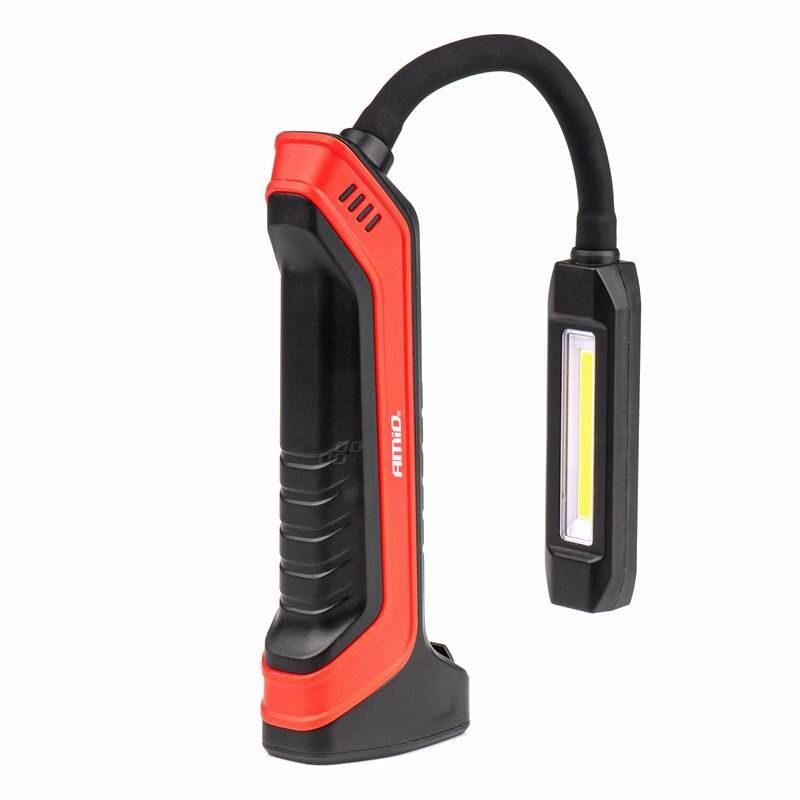 Lanterna lucru LED COB, cu magnet si carlig, brat flexibil, reincarcabila USB, 400lm, 2200mAh, WT15 02918 Amio Lanterna lucru LED COB, cu magnet si carlig, brat flexibil, reincarcabila USB, 400lm, 2200mAh, WT15 02918 Amio