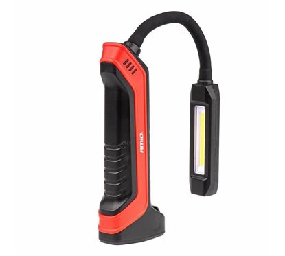 Lanterna lucru LED COB, cu magnet si carlig, brat flexibil, reincarcabila USB, 400lm, 2200mAh, WT15 02918 Amio