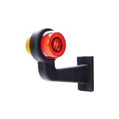 Lampa gabarit brat 191mm, cotit la 90°, galben cu rosu, LED Neon, stanga, W74.1 LOGO 2254 L/II WAS