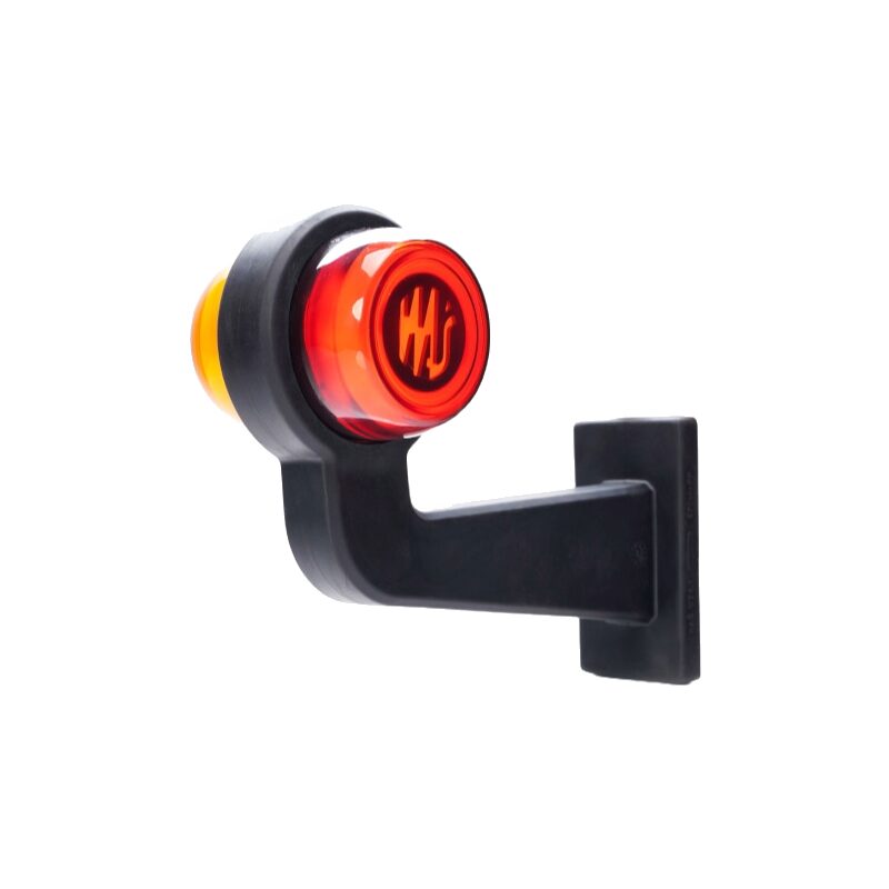 Lampa gabarit brat 191mm, cotit la 90°, galben cu rosu, LED Neon, stanga, W74.1 LOGO 2254 L/II WAS Lampa gabarit brat 191mm, cotit la 90°, galben cu rosu, LED Neon, stanga, W74.1 LOGO 2254 L/II WAS