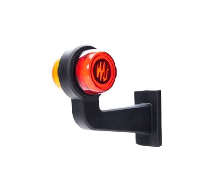 Lampa gabarit brat 191mm, cotit la 90°, galben cu rosu, LED Neon, stanga, W74.1 LOGO 2254 L/II WAS