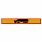 Placa reflectorizanta lunga in chenar, 125x20cm, camion cu semiremorca, P.3M.103A Stickers Par