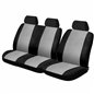 Set huse scaun fata furgoneta, microbuz 3 locuri, negru cu gri Fundvan CAR+