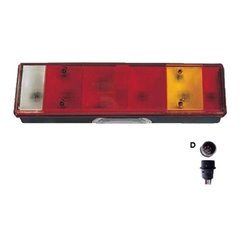 Lampa spate 465x130, 8 functii, cu mufa, stanga, LT250ms Promot