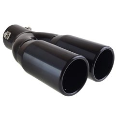 Ornament toba interior 38(57), exterior 133x63, L225  2 tevi rotunde, negru 02194 Amio