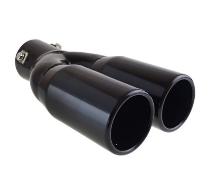 Ornament toba interior 38(57), exterior 133x63, L225  2 tevi rotunde, negru 02194 Amio