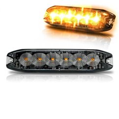 Proiector stroboscopic 6LED, 18W, Slim,  galben LW0038