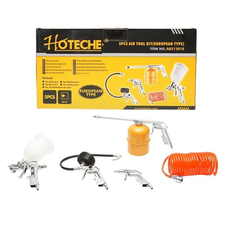 Set accesorii aer comprimat 5 piese, 831501 Hoteche Set accesorii aer comprimat 5 piese, 831501 Hoteche