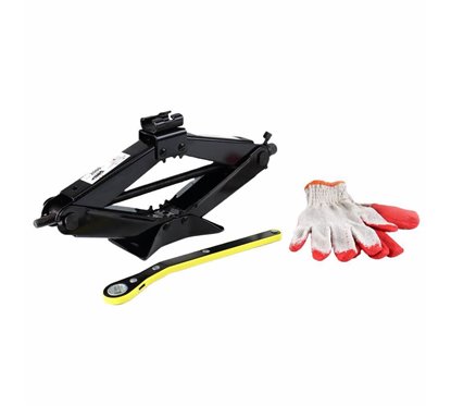 Cric foarfeca, 2T, 11-39cm, cu cheie clichet, manusi, 02479 Amio
