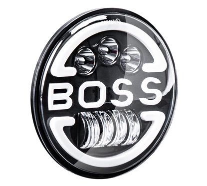 Far cu 2 faze, Hi-Low, cu DRL, BOSS, 9-36V, pentru Jeep si moto, 03625 Amio