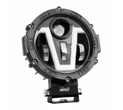 Proiector fi172, LED, 9-36V, 50W, 5500lm, cu faza lunga, faza scurta, pozitie alba DRL NEON, semnalizare, V Type, 03697 Amio 