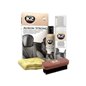Set solutie, 350ml, laveta si perie pentru curatarea si intretinerea suprafetelor din piele foarte murdare si neglijate, Auron S