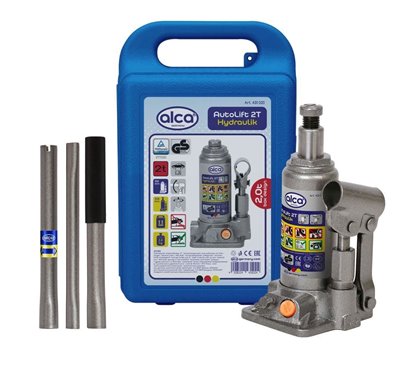 Cric hidraulic 2T, cu cutie depozitare, TUV, 431.02 Alca
