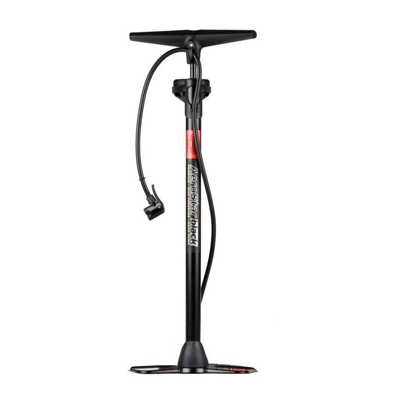 Pompa aer manuala cu manometru, AeroStar Black 10bar 216.30 Heyner Pompa aer manuala cu manometru, AeroStar Black 10bar 216.30 Heyner