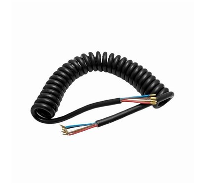 Cablu electric spiralat 5 fire 2x4+3x1.5 4m, ABS fara mufe, PS5/2x4+3x1.5/4m