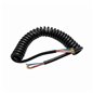 Cablu electric spiralat 24V, cu 5 fire 2x4+3x1.5 4m, ABS fara mufe, PS5/2x4+3x1.5/4m