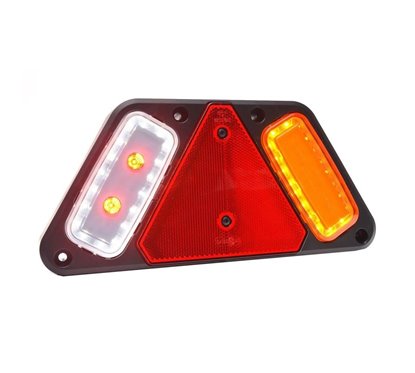 Lampa stop 282x130, 5 functii, cu mers inapoi si ceata, LED, dreapta, LAMPDEMIA W228 1495P Was