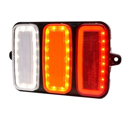 Lampa stop 165x117, 4 functii cu mers inapoi, prindere cu urechi, Lampdemia W227 1490 Was