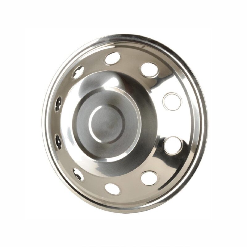 Capac roata 16", fata, din otel inoxidabil, bombat pentru furgonete si remorci, 526F A2A Capac roata 16", fata, din otel inoxidabil, bombat pentru furgonete si remorci, 526F A2A