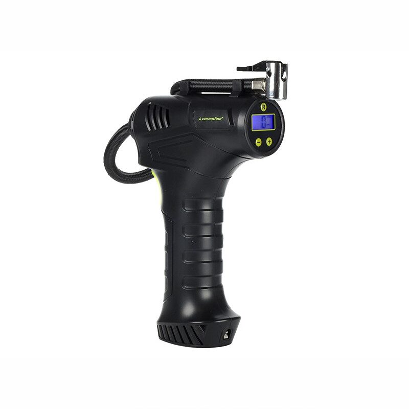 Compresor aer fara fir, 10bar, 7.4V, 60W, reincarcabil USB, automat cu manometru digital, cu lanterna, 4 adaptoare, 63334 Carmot Compresor aer fara fir, 10bar, 7.4V, 60W, reincarcabil USB, automat cu manometru digital, cu lanterna, 4 adaptoare, 63334 Carmot