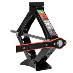 Cric foarfeca, 1T, 25-35cm, cu manivela, cheie clichet si husa depozitare, TUV, 347.11 Heyner