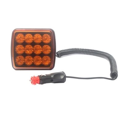 Girofar 12/24V, h36.5, LED, prindere cu magnet, LW0044