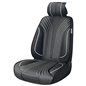 Husa scaun imitatie piele, neagra cu cusatura alba, cu buzunare fata-spate, Premium Prestige, SCA010W SwissDrive Husa scaun imitatie piele, neagra cu cusatura alba, cu buzunare fata-spate, Premium Prestige, SCA010W SwissDrive