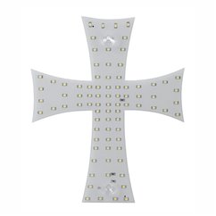 Cruce luminoasa rosie camion, 84 LED-uri, 12-24V, prindere cu ventuze, 100U103W 