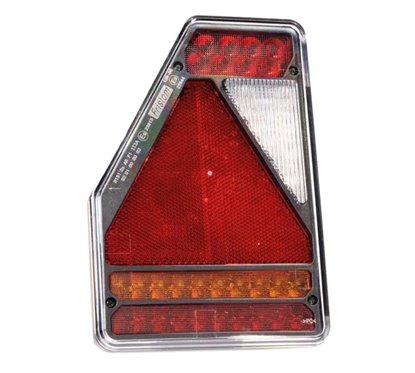 Lampa stop 146x210, 6 functii, mufa, stanga, FT-277 L Bajonet 6 pini Fristom