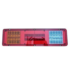 Lampa stop 460x125, LED, 12/24V, 3 functii cu semnalizare dinamica, carcasa metalica, DG003H