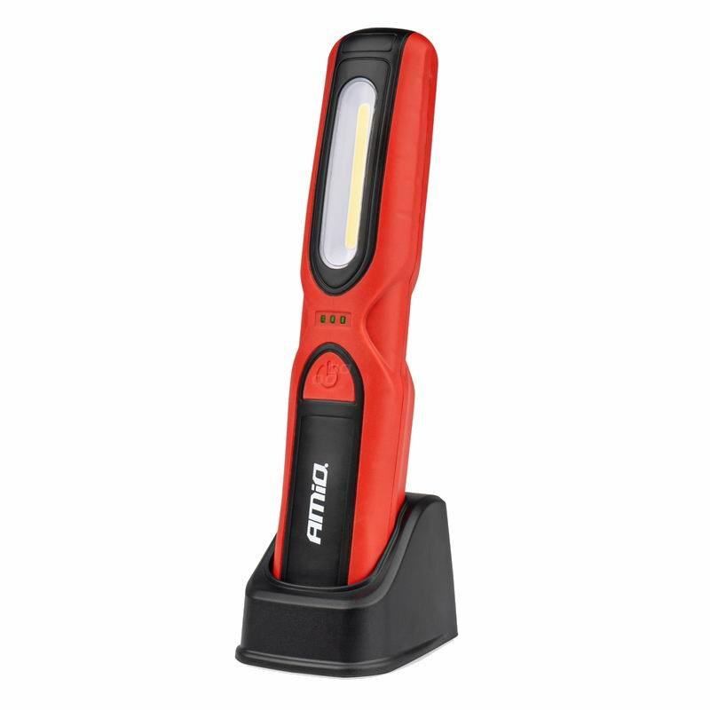 Lanterna lucru LED cu magnet si carlig, reincarcabila USB, 500lm, WT16 02919 Amio Lanterna lucru LED cu magnet si carlig, reincarcabila USB, 500lm, WT16 02919 Amio