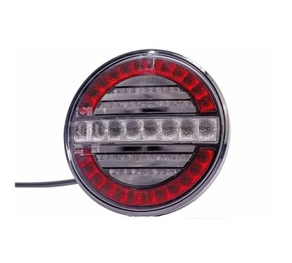Lampa ceata si pozitie, 2 suruburi LED, fi140,12-24V, FT-214-LED Fristom