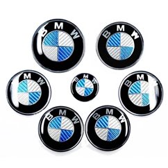 Set embleme metalice BMW Carbon