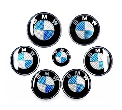 Set embleme metalice BMW Carbon
