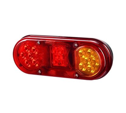 Lampa spate 205x80, 3 functii, LED, JCB, dreapta, LZD2005 Horpol