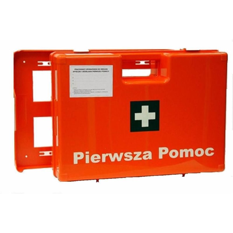 Trusa sanitara spatii comerciale K15, DIN 13157, mare 33x24cm, detasabila, de perete, cu pipa respiratie artificiala Trusa sanitara spatii comerciale K15, DIN 13157, mare 33x24cm, detasabila, de perete, cu pipa respiratie artificiala