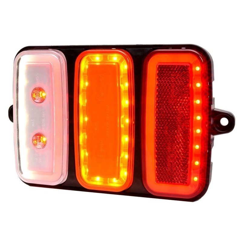 Lampa stop 165x117, cu urechi, 5 functii cu mers inapoi si ceata Lampdemia W227 1488 Was Lampa stop 165x117, cu urechi, 5 functii cu mers inapoi si ceata Lampdemia W227 1488 Was