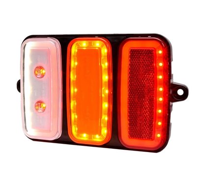 Lampa stop 165x117, cu urechi, 5 functii cu mers inapoi si ceata Lampdemia W227 1488 Was