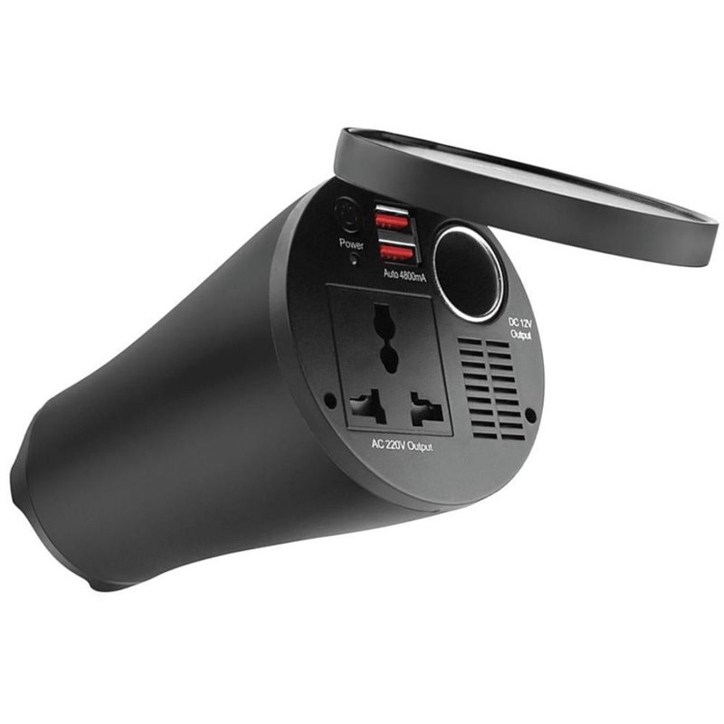 Invertor 12V in 230V, 150/300W, USB, tip cana, 02469 Amio Invertor 12V in 230V, 150/300W, USB, tip cana, 02469 Amio